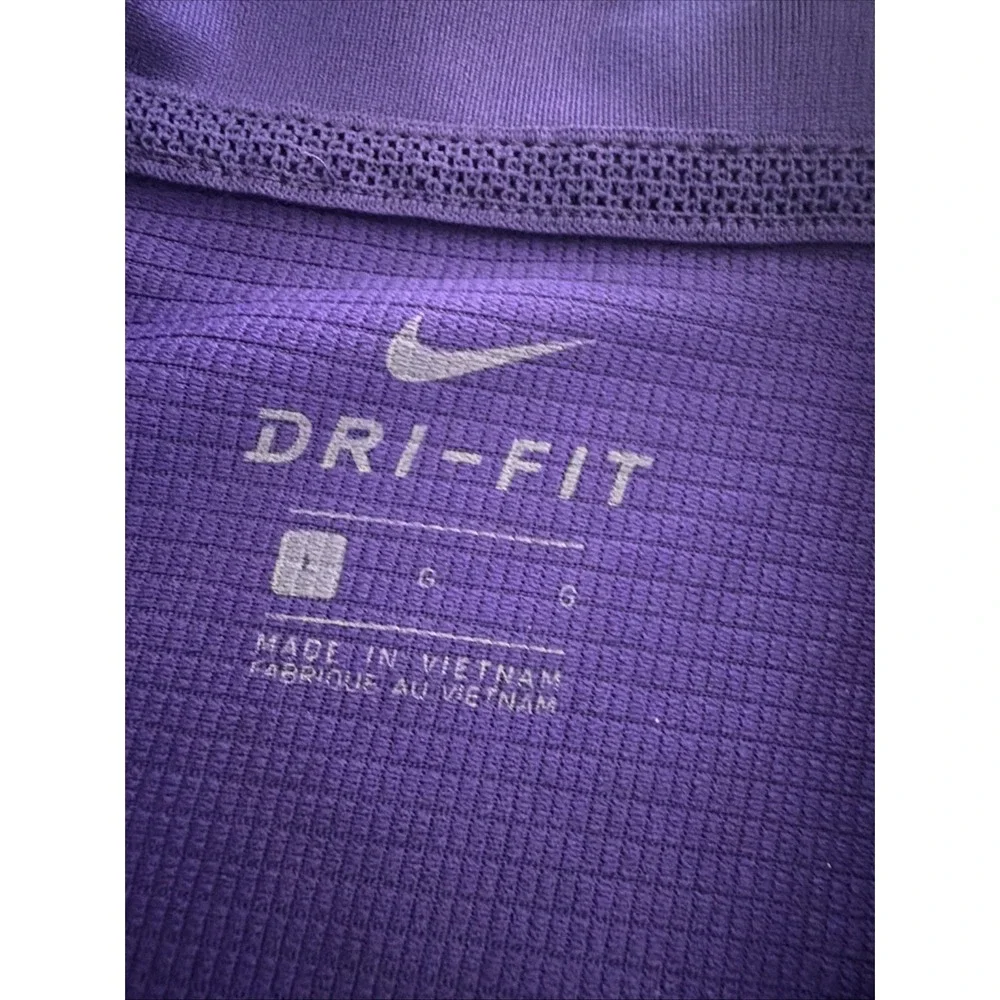 LSU Men Size L Dri -Fit Purple T Shirt